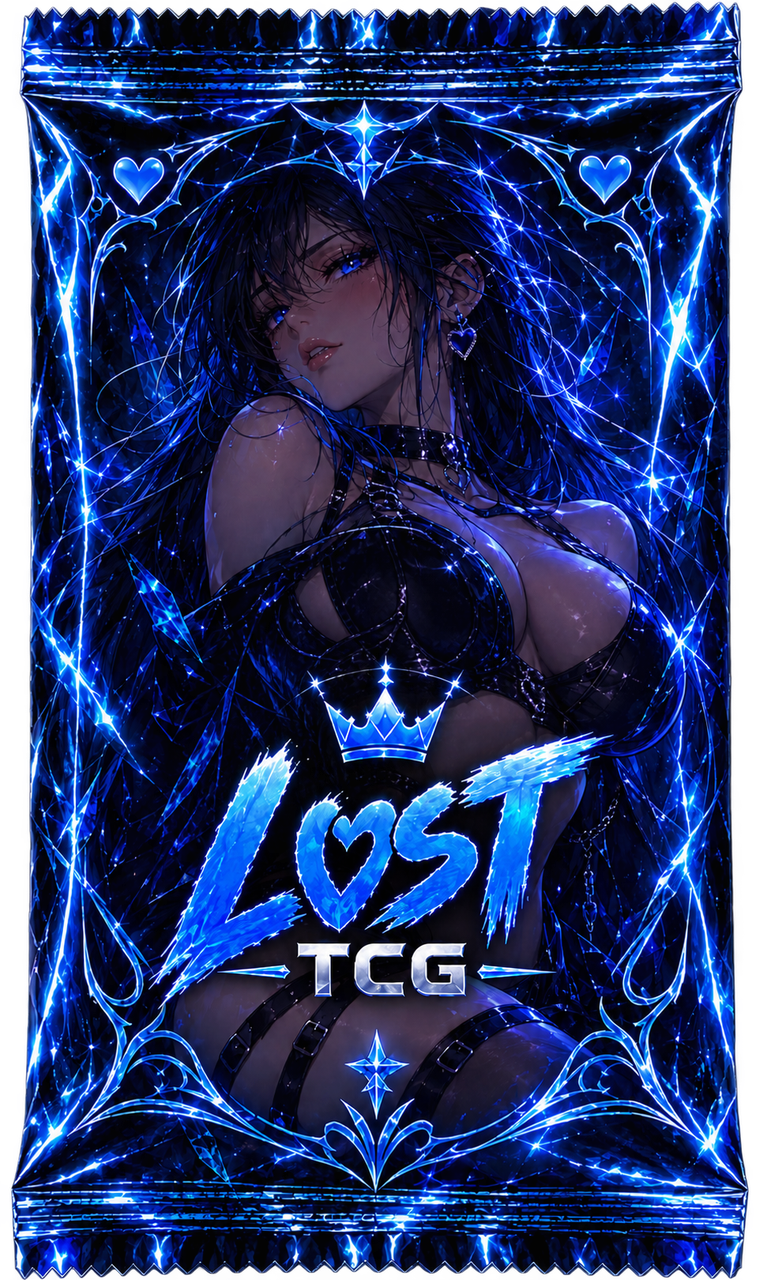 Glossy black and gold LOST-TCG Elite booster pack